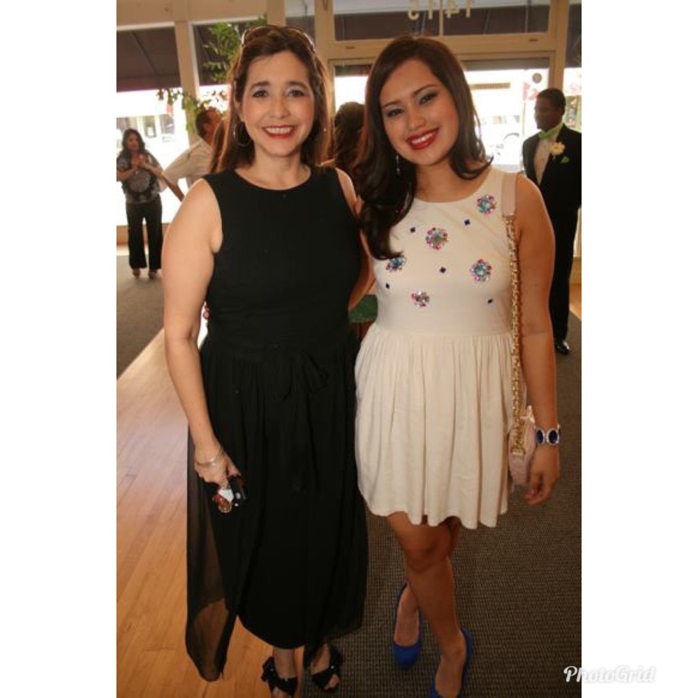 Ginger Fizz Prom Dress With Floral Embellishment - Picture 5 of 5